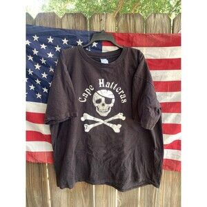 Vintage 90s Cape Hatteras skull & crossbones tee Size XXL